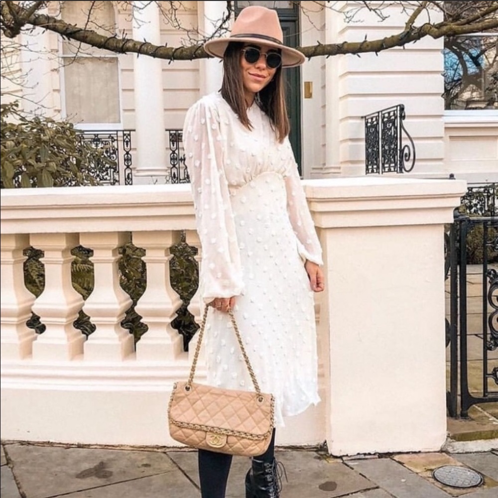 Cotton Candy Cloud Cream Dress Chicwish
